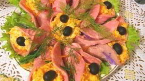 новогодняя закуска колокольчики