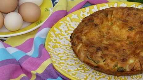 чучу — азербайджанский омлет с зеленью