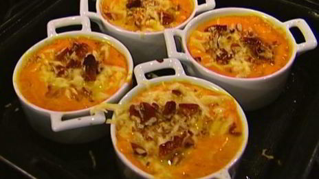 фриттата из тыквы с беконом и орехами пекан