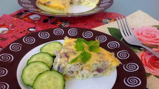 Фриттата с курицей