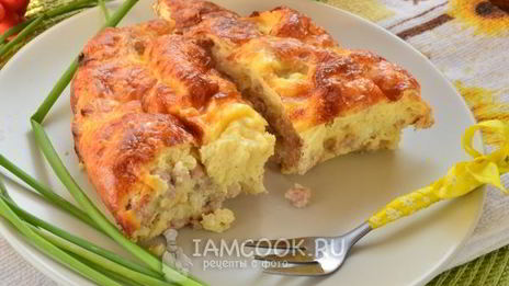 омлет с фаршем в духовке