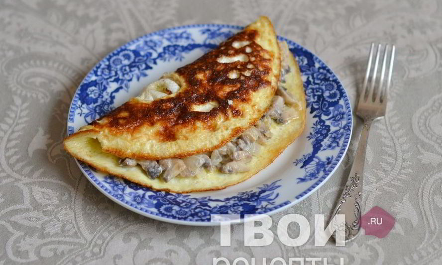 Рецепт омлета с грибами
