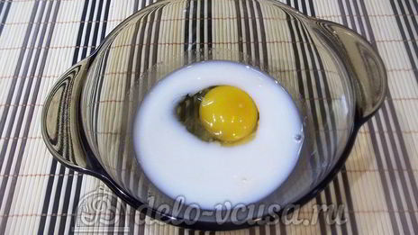 омлет с грушей