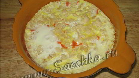 омлет с капустой