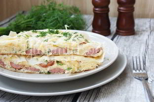 Омлет с лавашом в мультиварке