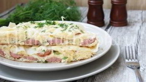 омлет с лавашом в мультиварке