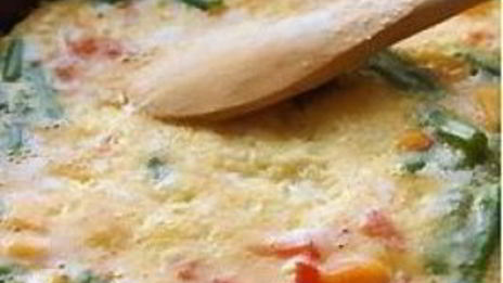 омлет с овощами