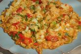 Омлет с помидорами и цветной капустой