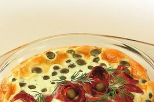 Омлет с салями