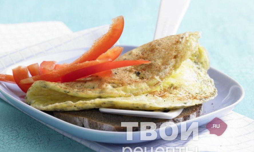 Рецепт омлета с сыром