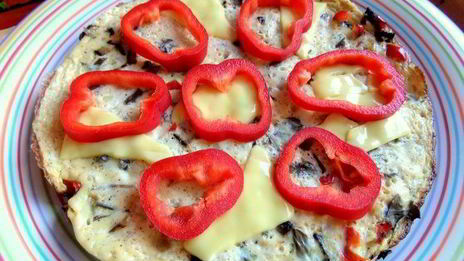 омлет со щавелем