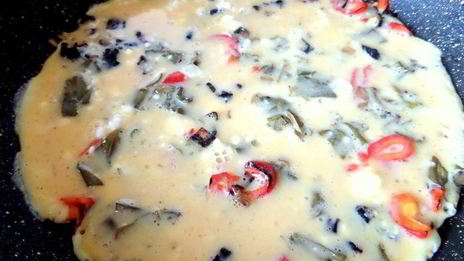 омлет со щавелем