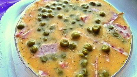 омлет в горошек