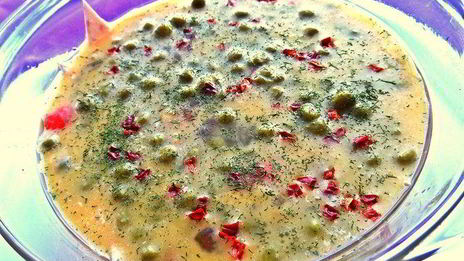 омлет в горошек