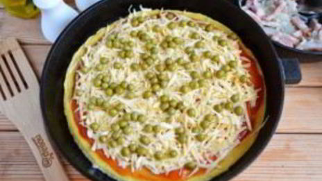 омлет в стиле пиццы