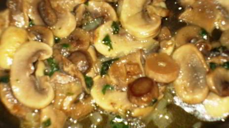 омлетики с креветками и грибами