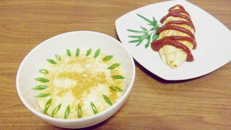 омурайсу , японский омлет с начинкой