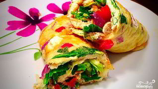 Овощной омлет диетический