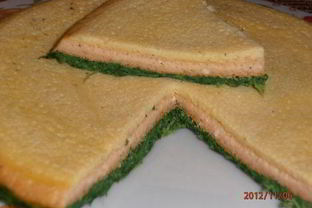 Трехцветный запеченный омлет