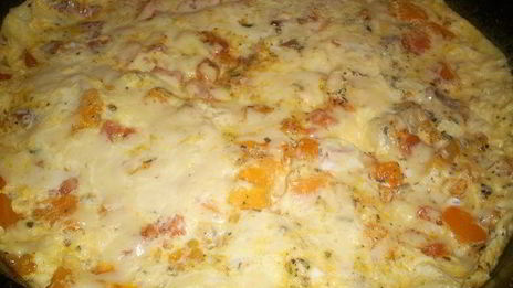 вкусный омлет с овощами сытный ужин