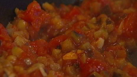 паккери с баклажанами и помидорами