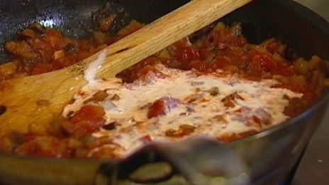 паккери с баклажанами и помидорами