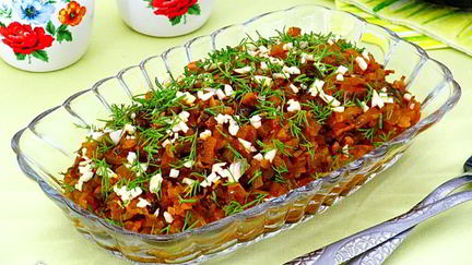 Закуска из огурцов