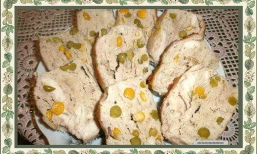 Рецепт куриного паштета конфетти