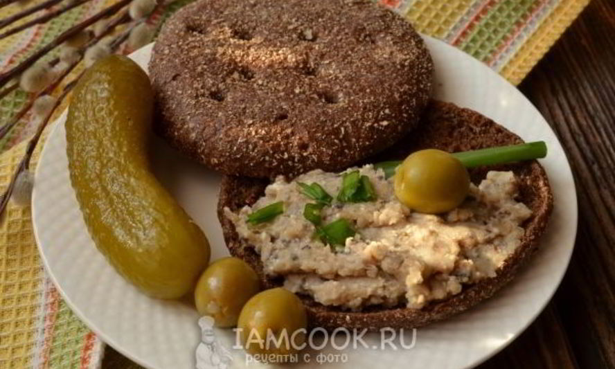 Рецепт паштета из фасоли, грибов и тофу