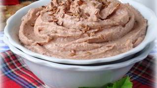 Паштет из фасоли с кумином и семенем льна