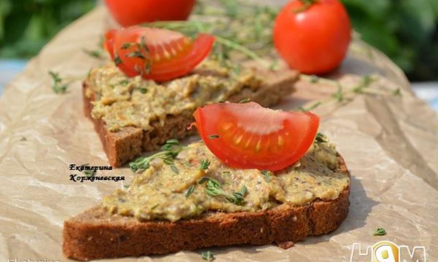 Рецепт паштета из кабачков с грибами