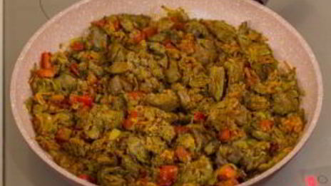 паштет из куриной печени с паприкой и яйцами