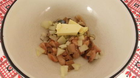 паштет из молок слабосоленой сельди