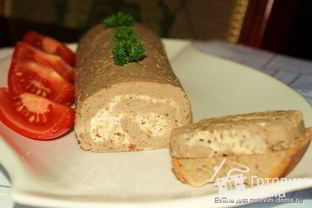 Паштет из печени с маслом и орехами