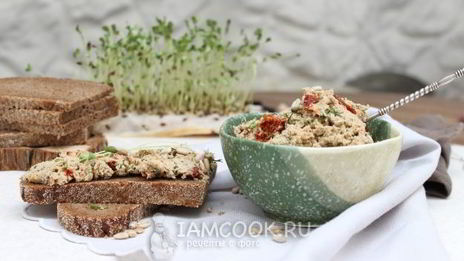 паштет из семян подсолнуха