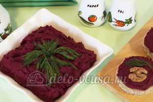 Паштет из свеклы и фасоли