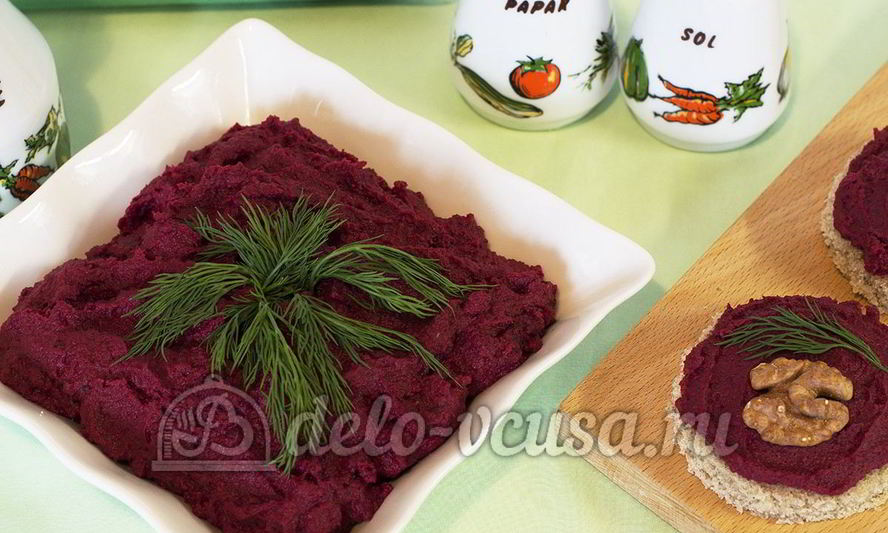 Рецепт паштета из свеклы и фасоли
