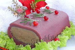 Печеночный паштет в клюквенном соусе