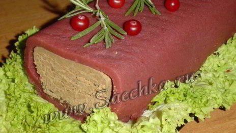 печеночный паштет в клюквенном соусе