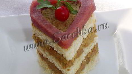 печеночный паштет в клюквенном соусе