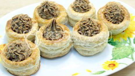 праздничный паштет в волованах