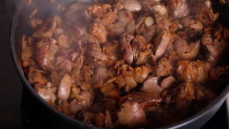 запеченный печеночный паштет с грибами