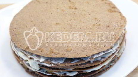 блинный торт с печенью