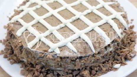 блинный торт с печенью