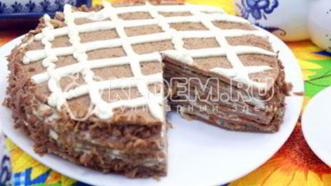 блинный торт с печенью