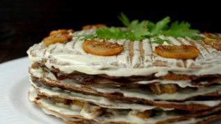 Печеночный торт из куриной печени