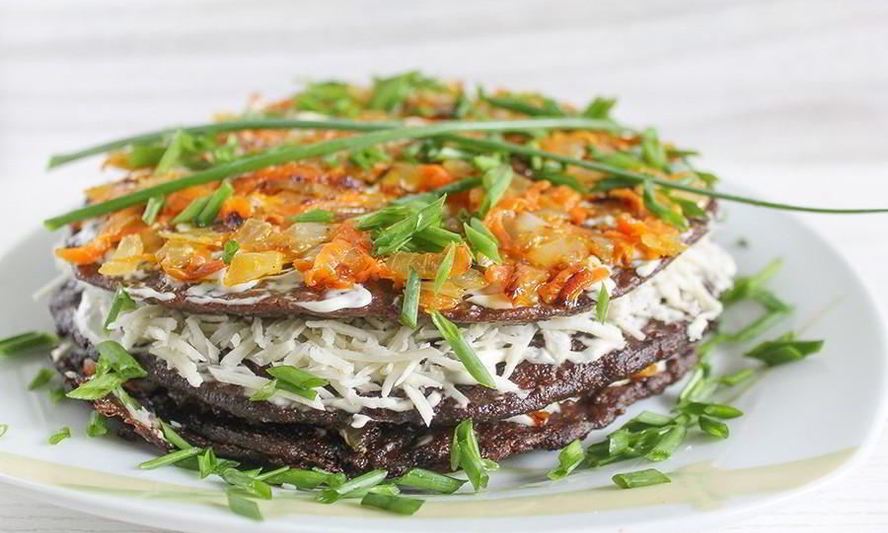 Рецепт печеночного торта из свиной печени