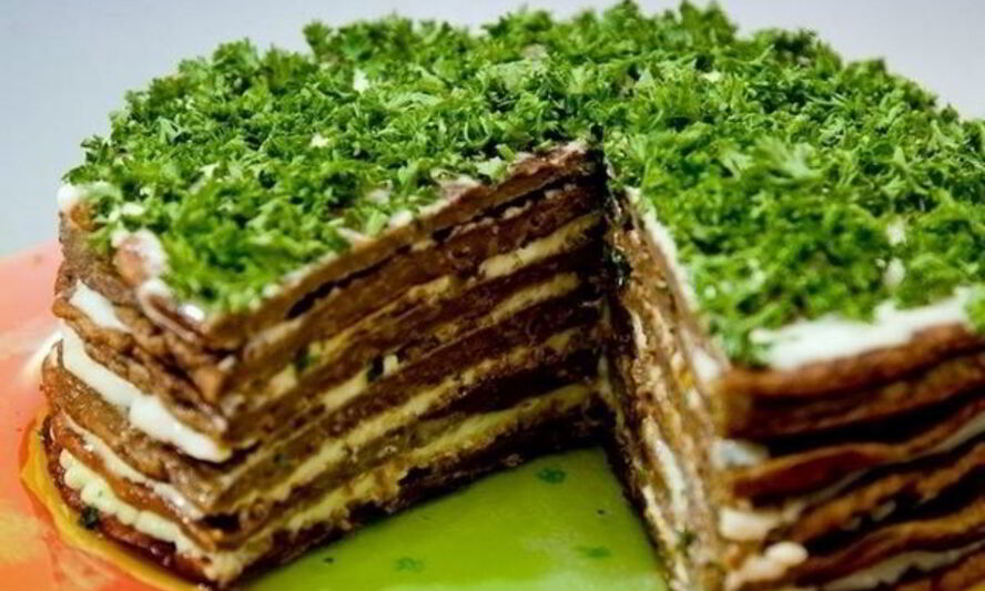 Рецепт печеночного торта с грибами прощай фигура