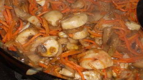 печеночный торт с грибами