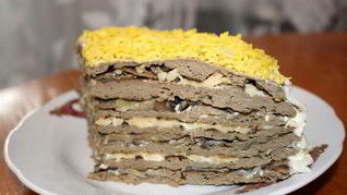 Торт из печени